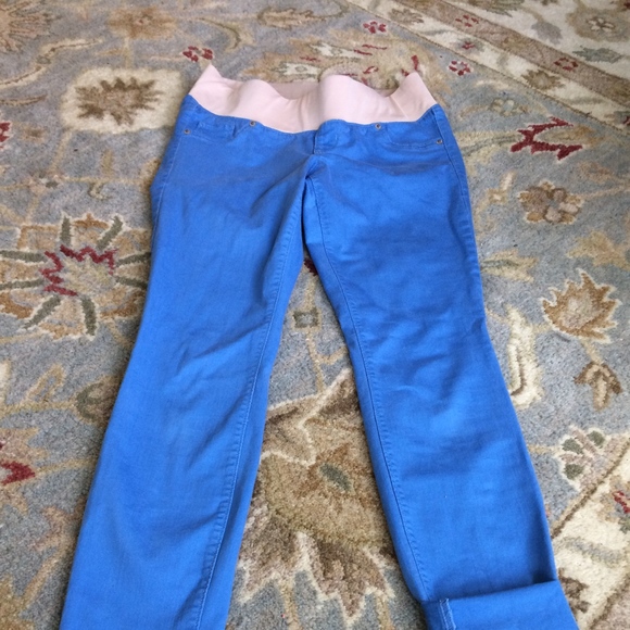 Old Navy Maternity cropped skinny pants size 4 - Picture 1 of 5